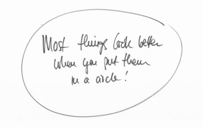 most things look better when you put them in a circle most things look better when you put them in a circle