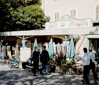 cafe du progres, bormes les mimosas cafe du progres, bormes les mimosas