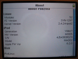 Linux auf dem iPod Linux auf dem iPod